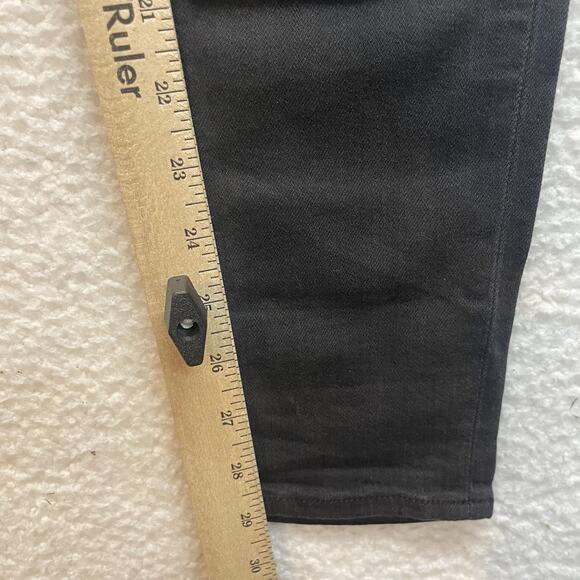 Rag and Bone Jeans Womens 25 Black Soft Rock Skinny Distressed Low Rise USA - Picture 11 of 12
